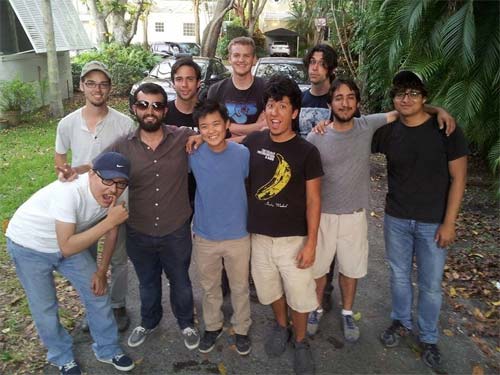 The film production crew for El Mar y Él (2015). Photo credit: Tony Mendez